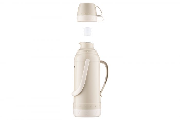 Термос ARDESTO Gemini Gourmet, 2000мл, пластик, боросилікатне скло, бежевий