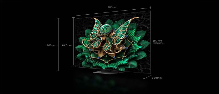 Телевізор 50" TCL MiniLED 4K 144Hz Smart Google TV Black