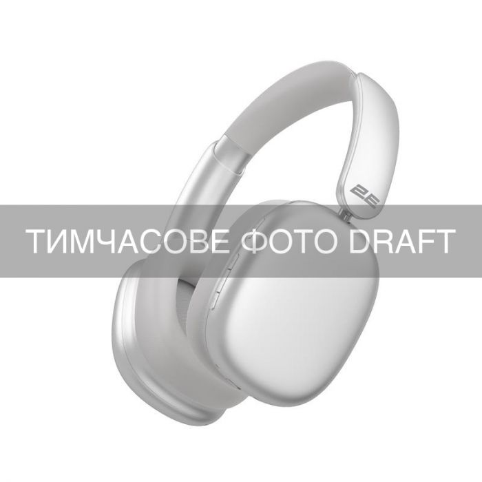 Навушники Over-ear 2E SVOЇ Plus, BT 5.4, IPX4, SBC, AAC, ANC, Mic, Сріблястий