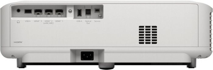 Проєктор Epson EH-LS670W UHD, 3600 lm, LASER, 0.25, WiFi, білий