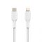 Кабель Belkin USB-C > Lightning заряджання/синхронізації 30Вт PD, 2м, плетений, білий