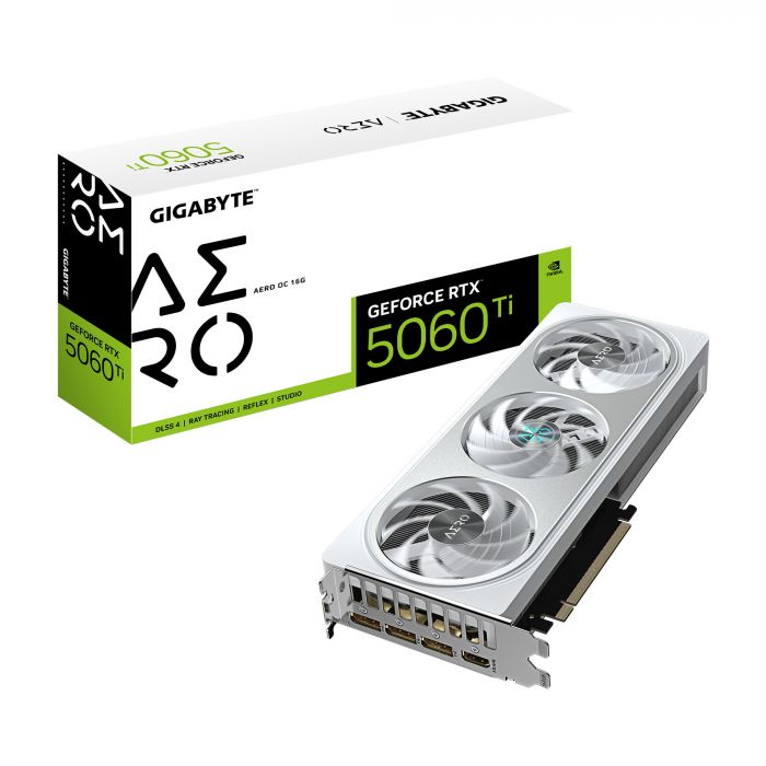 Відеокарта GIGABYTE GeForce RTX 5060 Ti 16GB GDDR7 AERO OC