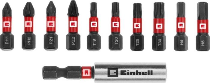 Набір ударних біт Einhell 25мм кейс 11шт 0.12кг