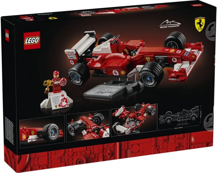Конструктор LEGO Icons Ferrari F2004 та Michael Schumacher