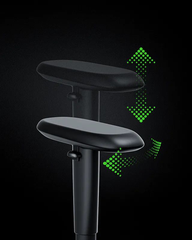 Крісло Razer Iskur V2 X NewGen, EPU шкіра з CoolTouch™, 2D-Armrests, чорно-зелений