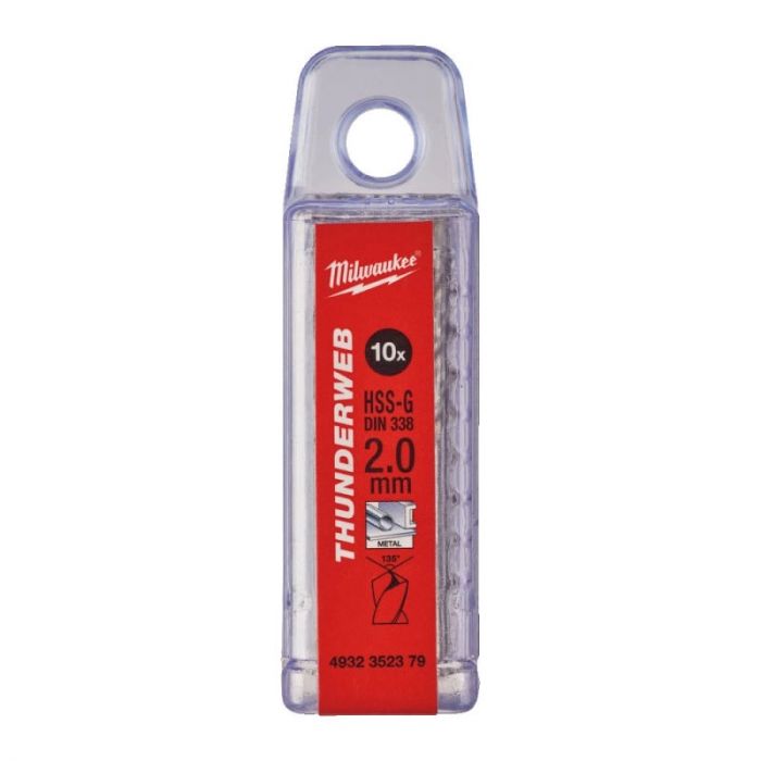 Свердло по металу Milwaukee Thunderweb HSS-G, 2х24х49мм, 10шт