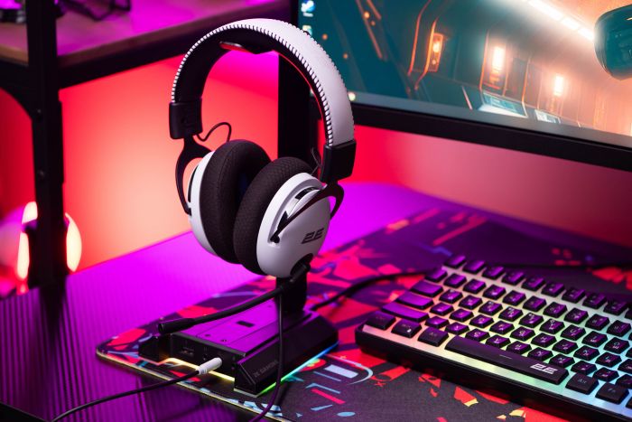 Гарнітура ігрова 2E GAMING HG310 V2, mini-jack, 1.5м, білий