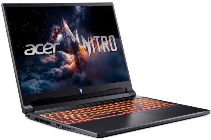 Ноутбук Acer Nitro V 16 ANV16-72 16" WUXGA IPS, Intel 7-240H, 16GB, F1TB, NVD5070-8, Lin, чорний
