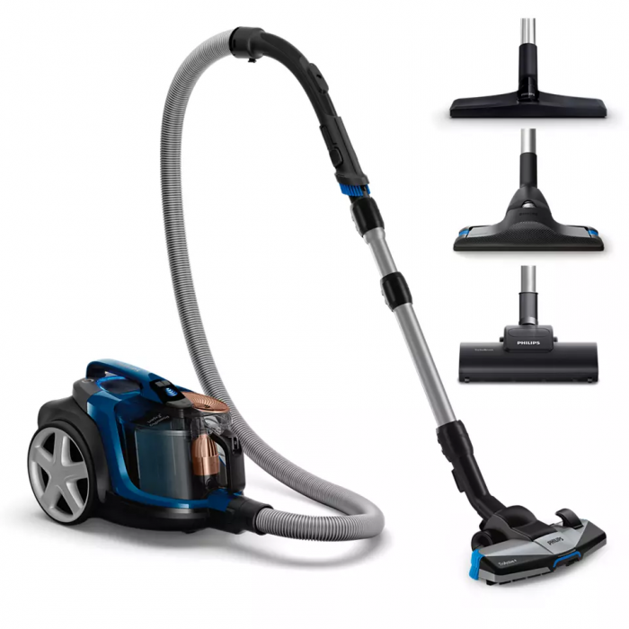 Пилосос Philips контейнерний 7000 series, 900Вт, конт пил -2л, НЕРА, турбощітка, синій