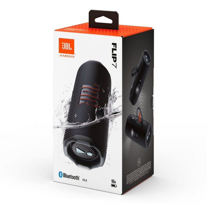Акустична система JBL FLIP 7 25Вт, BT 5.4, IP68, Чорний