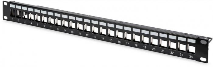 Рама DIGITUS 19", 1U, для складальної патч-панелі 24 порти, чорна