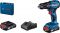 Шурупокрут-дриль ударний акумуляторний Bosch Professional GSB 185-LI 18В 2х2.0А·год 50Нм 500·1900об/хв кейс 1кг