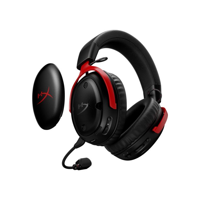 Гарнітура ігрова HyperX Cloud III S, WL/USB-A/USB-C, чорно-червоний