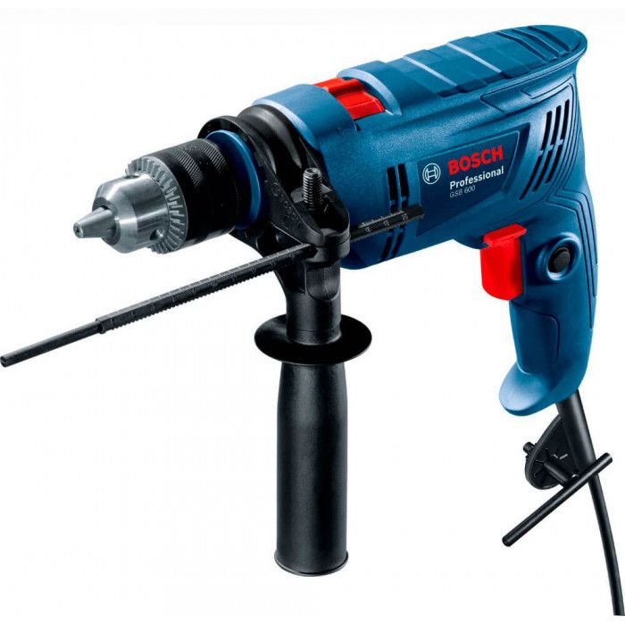 Дриль ударний Bosch Professional GSB 600 RE 600Вт ШЗП 1-10мм 0-3000об/хв 1.7кг