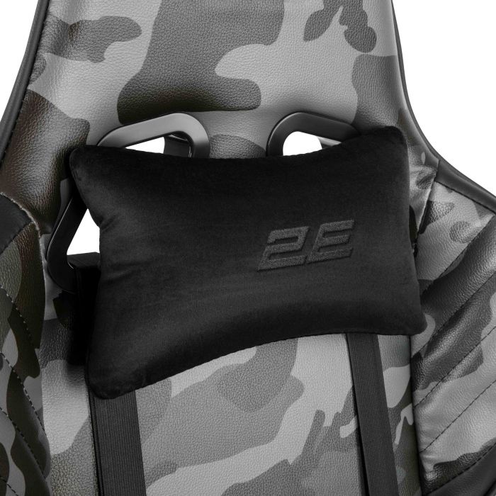 Крісло 2E GAMING HIBAGON II, ПУ шкіра, 3D-Armrests, чорно-зелений