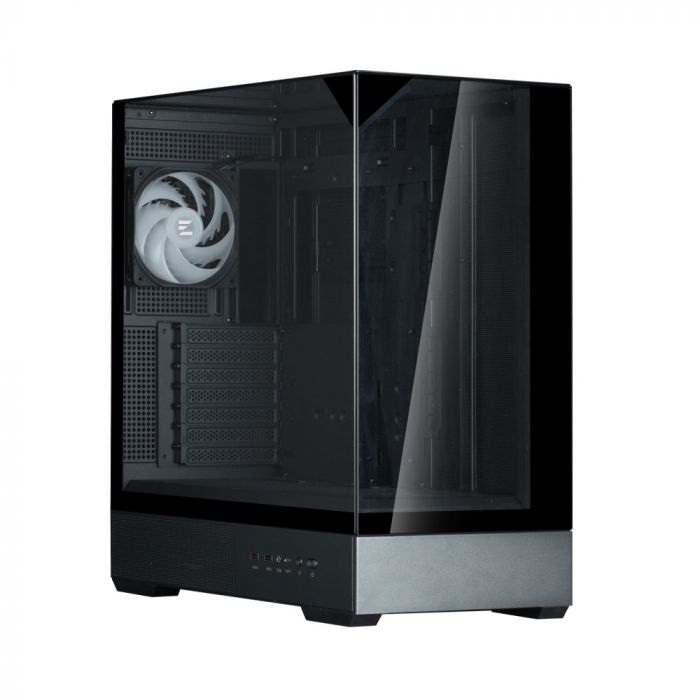Корпус Zalman P40 Prism без БЖ, 2xUSB3.0, 1xUSBType-C, 1x120мм ARGB, VGA 420мм, LCS ready, TG 3x Panels, ATX, чорний