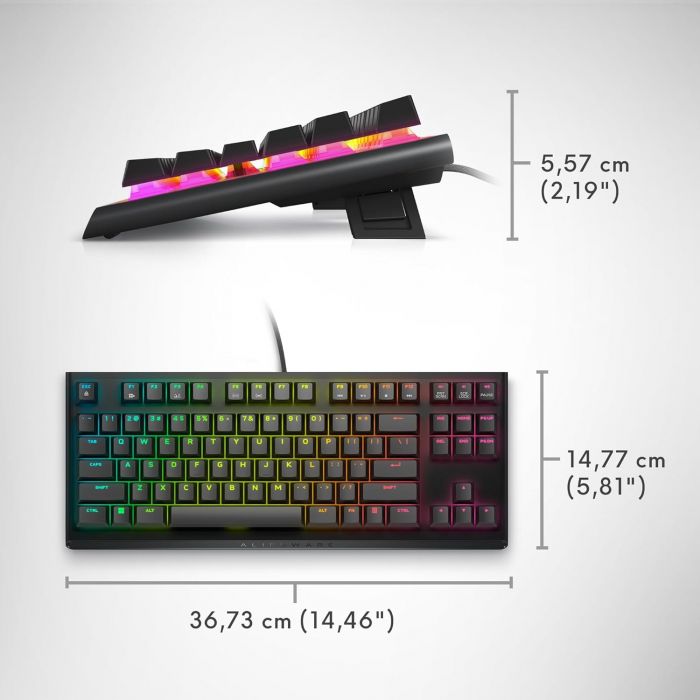 Клавіатура Dell Alienware Tenkeyless Gaming Keyboard - AW420K - Black