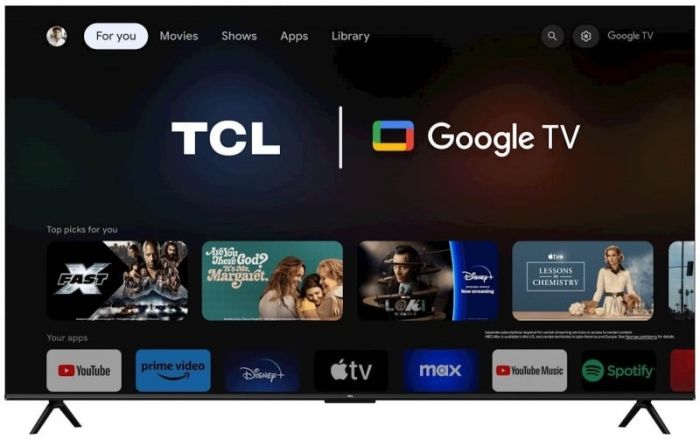 Телевізор 85" TCL LED 4K 60Hz Smart Google TV Titan