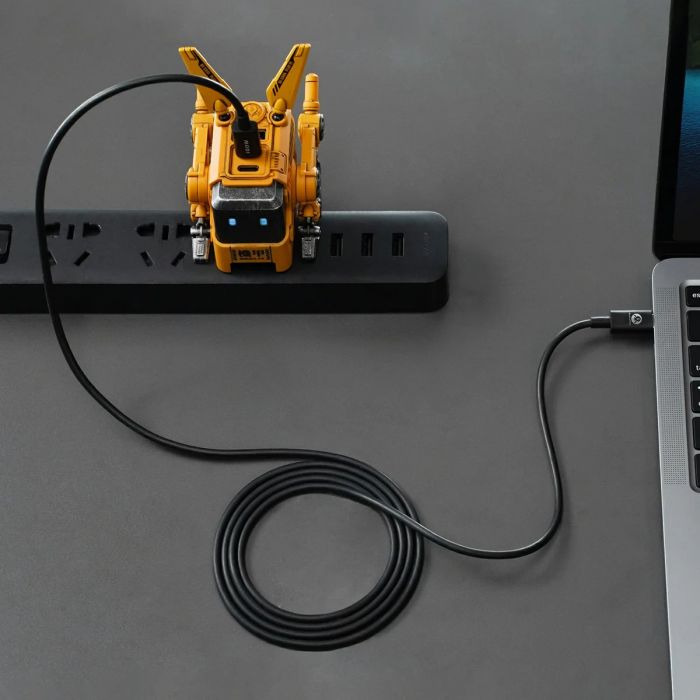 Кабель USB-C > USB-C заряджання/синхронізації GravaStar 1.5м, Type-C, 100w, чорний