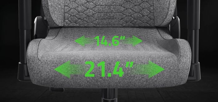 Крісло Razer Iskur V2 X, тканина, 2D-Armrests, сірий світлий