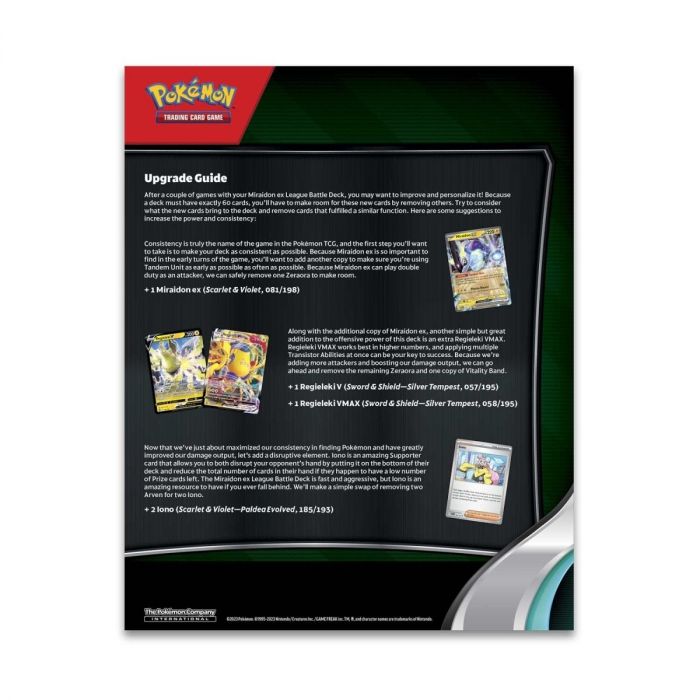 Колекційна карткова гра Pokemon: Miraidon ex League Battle Deck