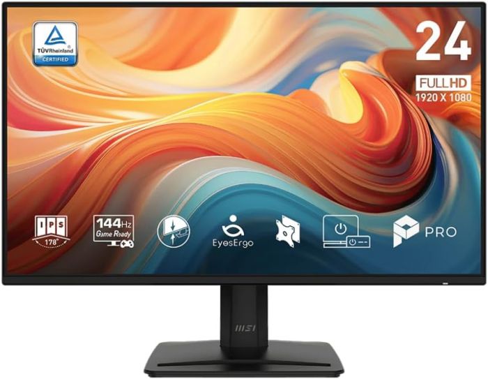 Монітор MSI 23.8" PRO MP242-E14A D-Sub, HDMI, DP, MM, IPS, 144Hz, 1ms, sRGB 121%, AdaptiveSync