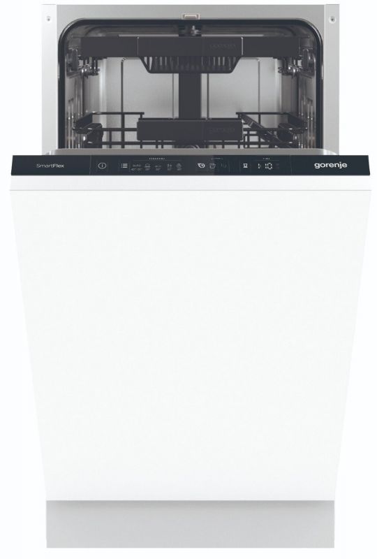 Посудомийна машина Gorenje вбудовувана, 11компл., D, 45см, інвертор, 3й кошик, білий