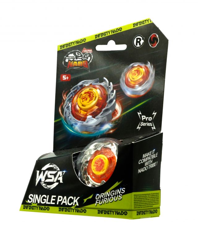 Дзиґа Infinity Nado VII Pro Series Single Pack Origins Лютий Вихор (Furious)