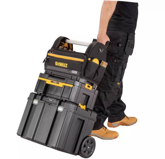 Сумка для інструменту DeWalt відкрита, жорстка конструкція, поліестер 1200D, 450x350x250мм