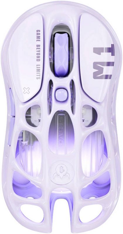 Миша GravaStar Mercury M1 Pro, magnesium alloy body, BT/WL/USB-A, RGB, Lavender Purple
