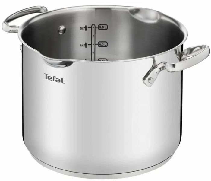 Каструля Tefal Duetto+, з кришкою, 6л, нержавіюча сталь
