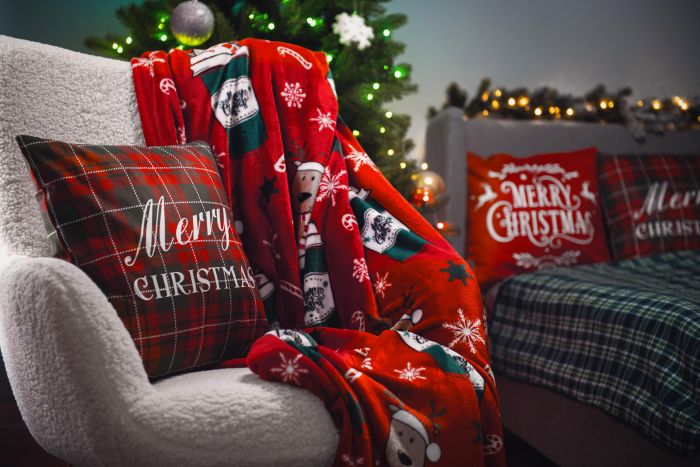 Плед ARDESTO Flannel 160х200см, 100% поліестер, веселі олені