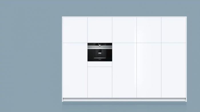 Кавомашина Siemens вбудована, 2.4л, зерно+мелена, автомат.капуч, LED-дисплей, авторецептів -29, чорний
