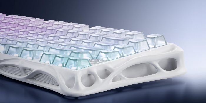 Клавіатура механічна GravaStar Mercury K1 Lite 80keys, GravaStar x BSUN Grey, BT/WL/USB, RGB, Crystal Aurora