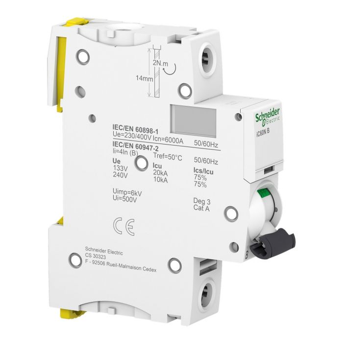 Автоматичний вимикач Schneider Electric, IC60N 1P C 16A (6kA)