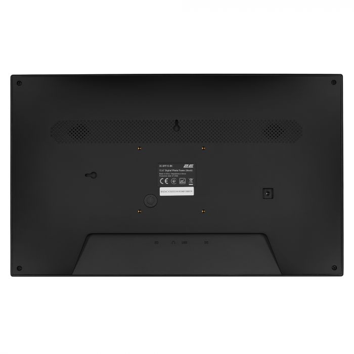 Цифрова фоторамка 2E DPF15-BK 15.6", IPS, FHD, 1GB, 32GB, динаміки 2x2Вт, ПЗ Frameo, сенсорний екран, WiFi, чорна