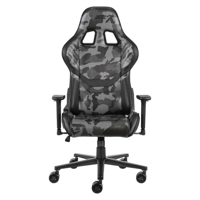 Крісло 2E GAMING HIBAGON II, ПУ шкіра, 3D-Armrests, чорно-зелений