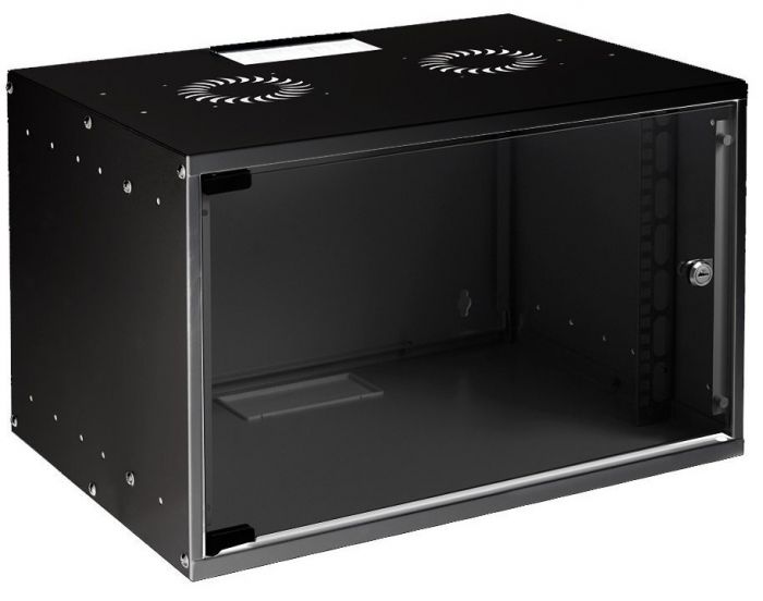 Шафа MIRSAN 19", 7U, SOHO, 535x400 мм, максимально 30 кг, чорна