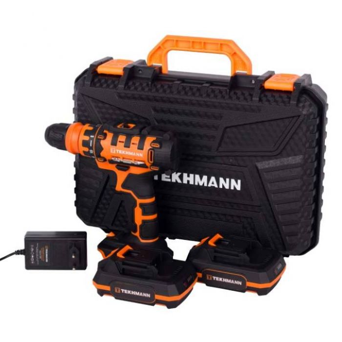 Шурупокрут-дриль акумуляторний Tekhmann TCD-21/2 DFR 21В 2х2А·год 28Нм 350·1500об·хв 1.4кг