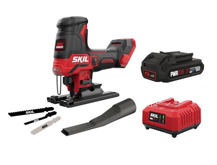 Лобзик акумуляторний SKIL 3440 CA Compact безщітковий 20В 1х2.5А·год 3500об·хв хід 23мм 1.5кг