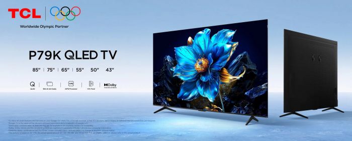 Телевізор 55" TCL QLED 4K 60Hz Smart Google TV Black