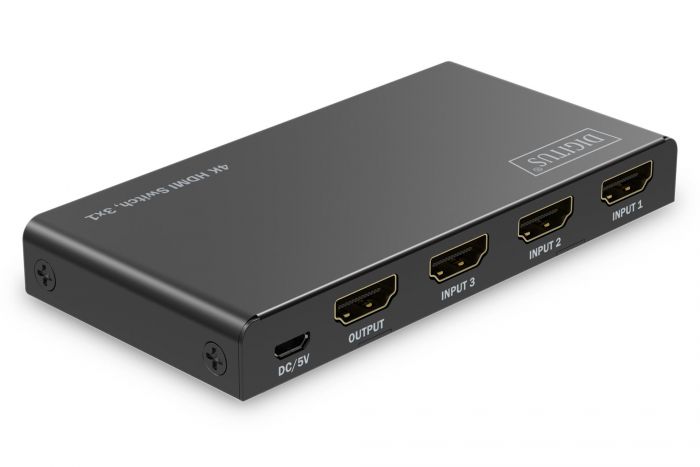 Відеокомутатор DIGITUS UHD HDMI (INx3 - OUTx1), 4K