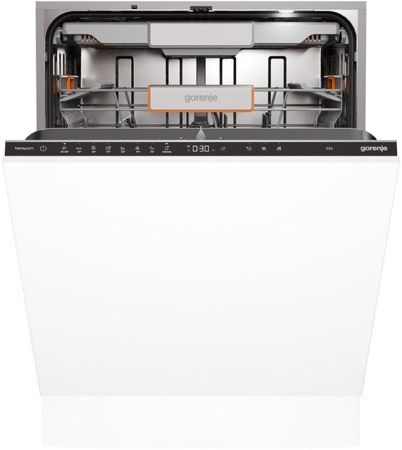 Посудомийна машина Gorenje вбудовувана, 16компл., B, 60см, інвертор,Wi-Fi, AquaStop, сенсорн.упр, 3и кошики, білий