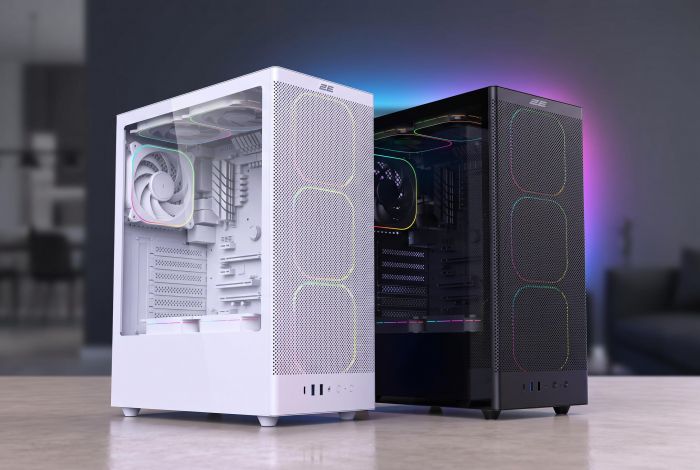 Корпус 2E GAMING  Iconic V8210B  без БЖ, 1xUSB3.0, 1х USB 2.0, 1xUSB Type-C, 4x120мм ARGB, VGA 325мм, LCS ready, контролер з пультом, TG Side Panel, ATX, чорний