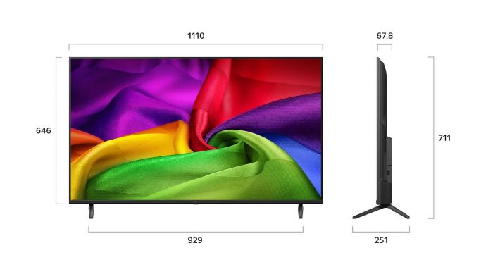 Телевізор 50" LG UHD 4K 60Hz Smart WebOS Black