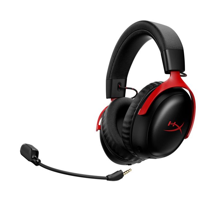 Гарнітура ігрова HyperX Cloud III S, WL/USB-A/USB-C, чорно-червоний