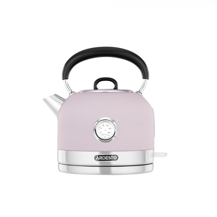 Електрочайник ARDESTO Lilac Dream, 1.7л, метал, мат, Otter, ліловий