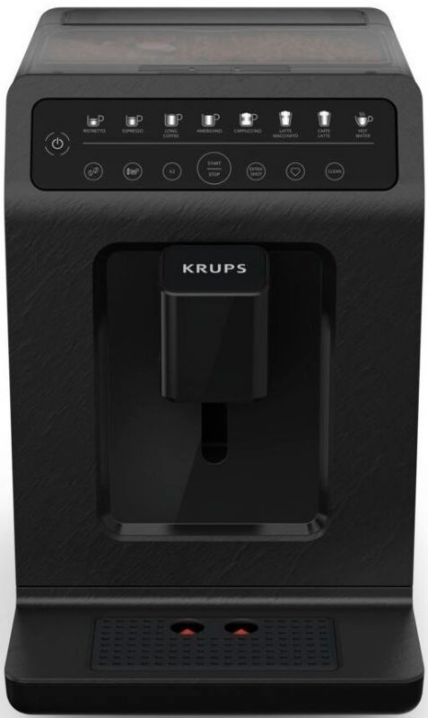 Кавомашина Krups Evidence Eco-Design 2.3л, зерно, автомат.капучинатор, LED - дисплей, аторец. - 6, сенсор.керування, чорний