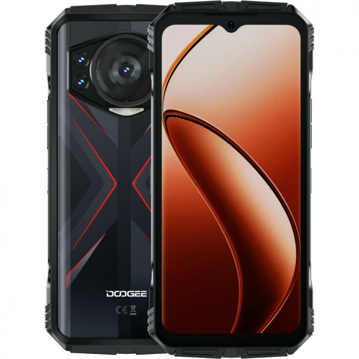 Смартфон Doogee S118 6.58" 8/512ГБ, 2SIM, 10800мА•год, чорно-червоний