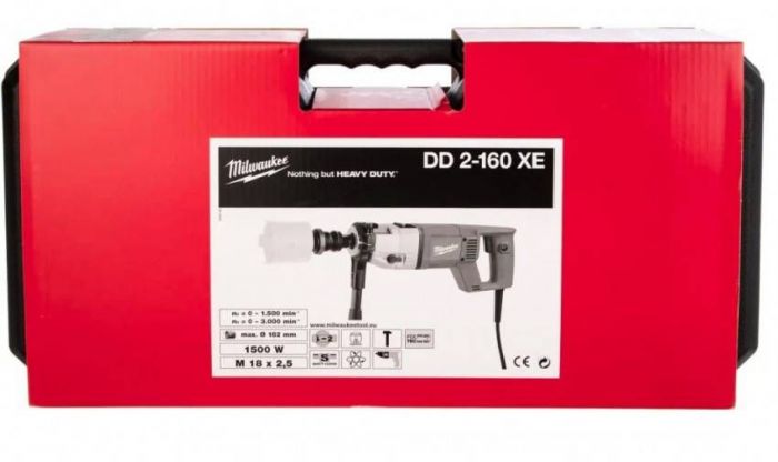 Дриль алмазного свердління Milwaukee DD2-160XE 1500Вт 0-3000об/хв кейс 4.2кг